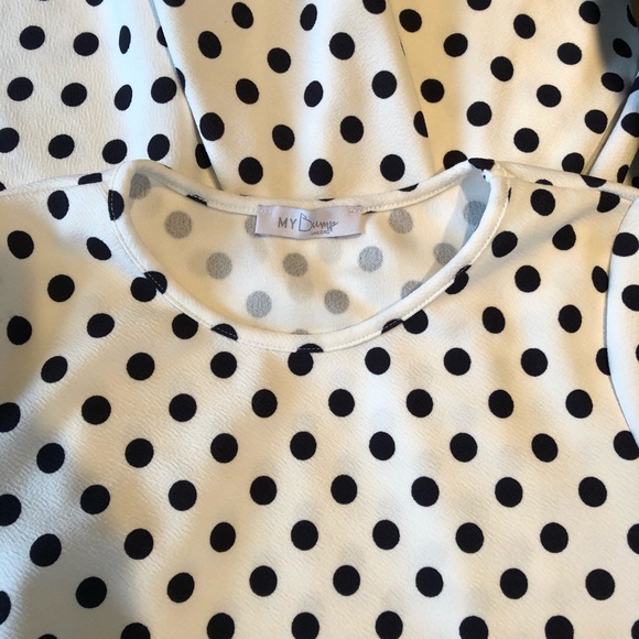 Maternity Polka Dot Midi Dress - Picture 7 of 7